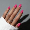 SXVME Uñas postizas acrílicas naturales, semitransparentes, cuadradas, cortas y brillantes,