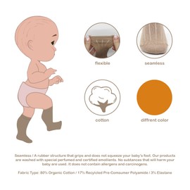 Bistyle Baby Knee High Socks - 3-6 Pairs | Newborn Infant Toddler Multicolor Cotton Anti-Allergic Socks (US, Age 12 Months, 24 Months, GRAY)