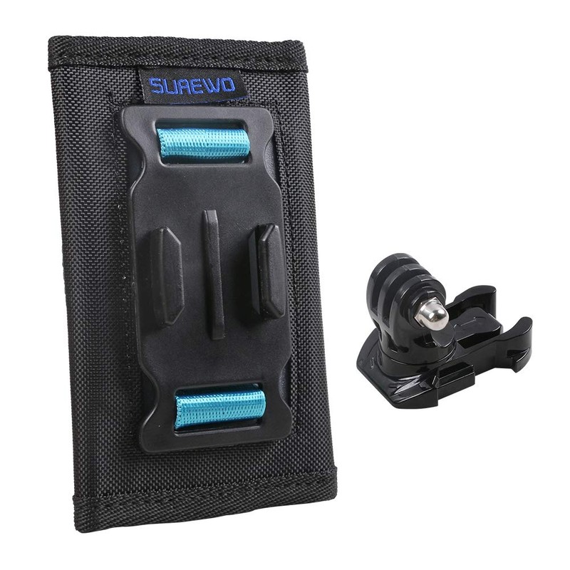 SUREWO Shoulder Strap Mount Compatible with GoPro Hero 12/11/10/9/8/7/(2018)/6/5 Black