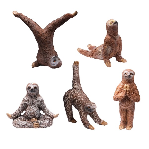 Bella Haus Design Yoga with Sloths Figurines Set of Five