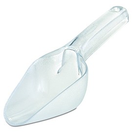 Rubbermaid Commercial 2882CLE Bouncer Bar/Utility Scoop, 6oz, Clear