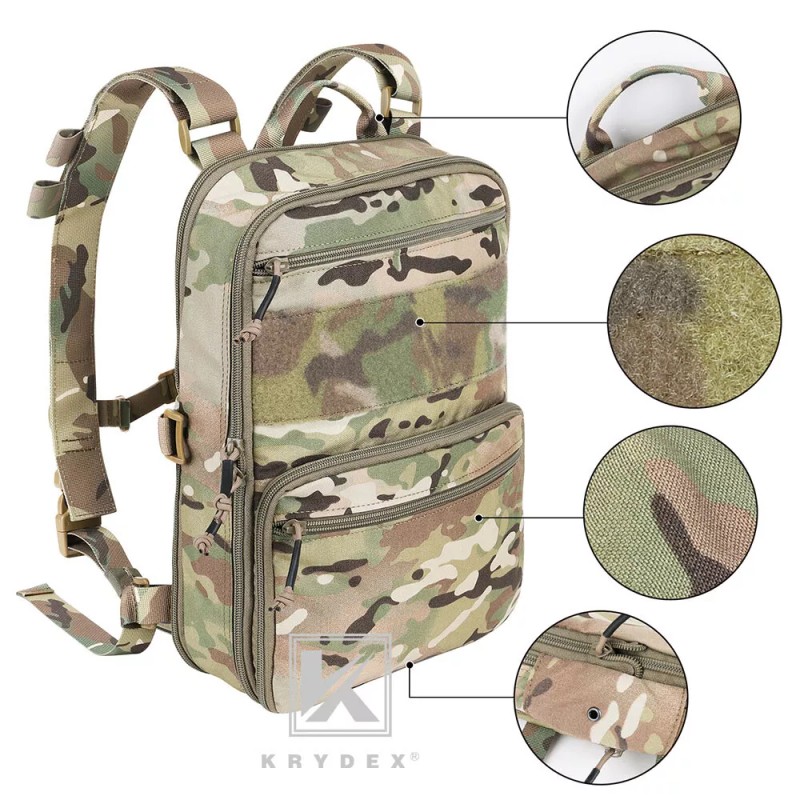 KRYDEX 23L D3 Flatpack Tactical Expandable Travel Backpack MOLLE /
