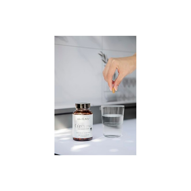 Nivellate - Cúrcuma con Pimienta Negra | Suplemento Alimenticio Natural