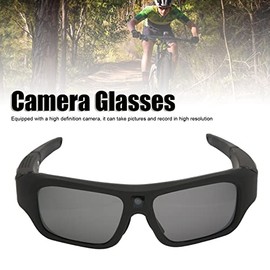 Gafas de Cámara Portátiles, 4K HD Cámara de Grabación de Video Inteligente Gafas de Sol con Lente de Protección UV Polarizada para Senderismo Ciclismo Montar Pesca