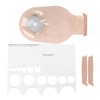 10pcs Disposable Colostomy Bag Soft Skin Friendly Ostomy Bag Pouch