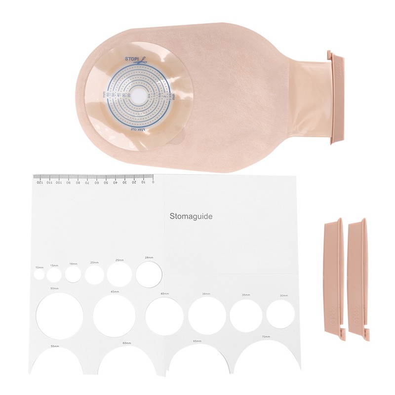 10pcs Disposable Colostomy Bag Soft Skin Friendly Ostomy Bag Pouch