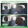 Lyxheth 2PCS Car Headrest Cover, Headrest Protectors, Stretchy Fabric Car