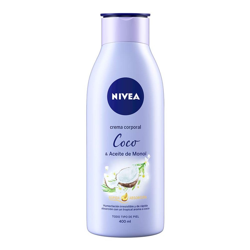 NIVEA Crema Corporal Humectante Senses Coco y Aceite de Monoi