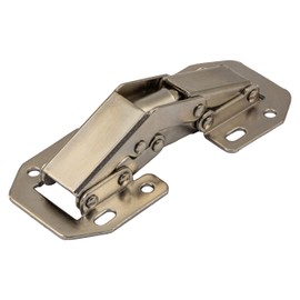 Gedotec Screw-On Hinge with Spring Joint Hinge for Flaps and Cabinets Spring Hinge Easy-On for Screwing | Flap Hinge Galvanised Steel | Pack of 10 - Furniture Hinge with Automatic Closing