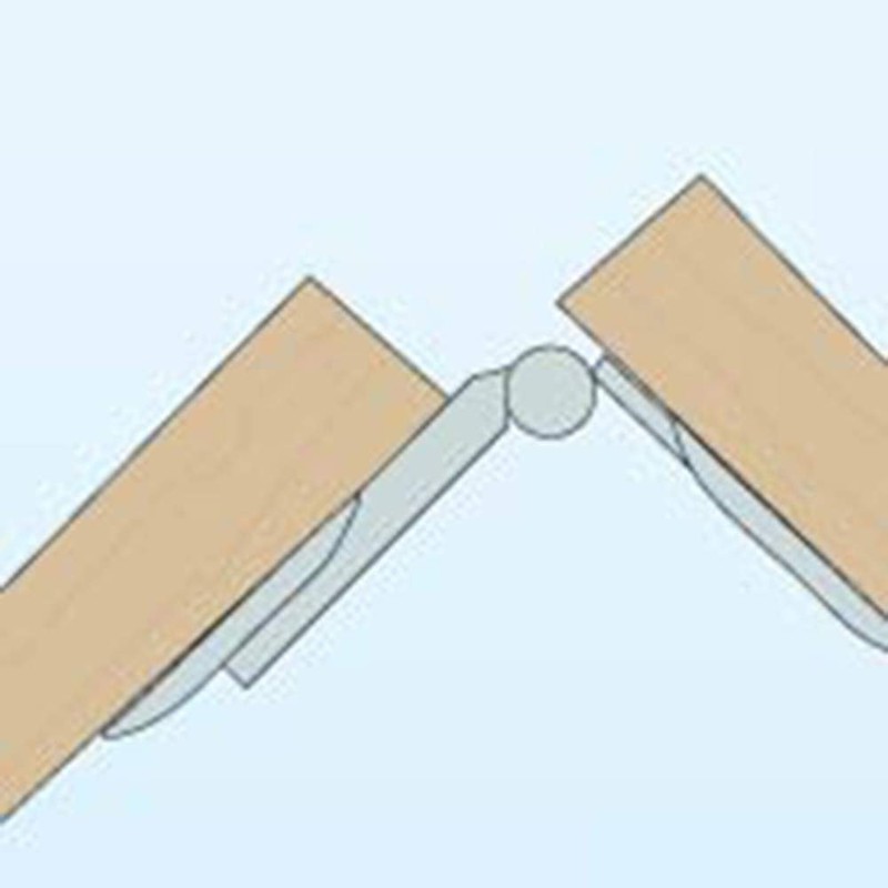 Rockler Folding Door Hinge, Modern Style, Metal Material, Unfinished Finish,