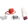 Handbag Bliss Womens Camera Bag Double Compartment Crossbody Shoulder Italian