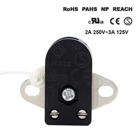 Pull Switch Mini Switch Furniture Lighting Control 2 Hole Plate 2A 250V Replacement Switch
