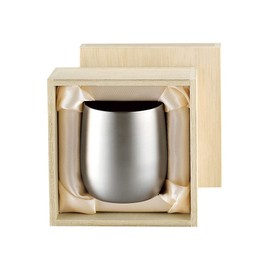 Asahi Kasumi Titanium Double Layer Lock Cup 1PC 8.8 fl oz (250 ml) Gift Packaging