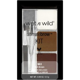 Wet n Wild Kit para Cejas con Polvo, Gel y Pinza,Larga Duración, Alta Pigmentación Efecto suave y Natural, Tamaño Compacto Perfecto para Kit de Maquillaje, Ideal para Laminado y Maquillaje Compacto, Vegano y Cruelty Free
