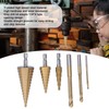 Step Drill Bits Serrated Spiral Bits High Speed Steel Woodworking