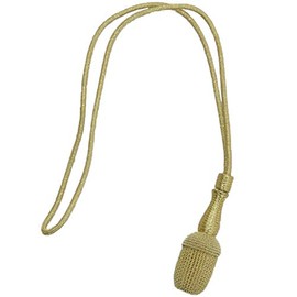 Army Officer Gold Metallic Cord with Wire Acorn Sword Knot