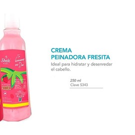 Crema Peinadora De Fresa Con Sábila Y Mantequilla de Castañas