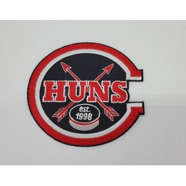 Cincinnati HUNS CAHL Throwback Hockey Jersey Iron On Patch 4" Vintage