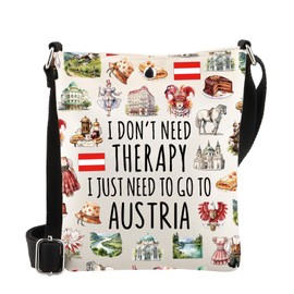 MYSOMY Austria Crossbody Bag Austria Travel Planner Shoulder Bag Austria Vacation Holiday Gifts Vienna Honeymoon Gift (Austria CB)