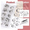 Hilitchi 211Pcs 9 Sizes Internal Tooth Star Lock Washers Assortment