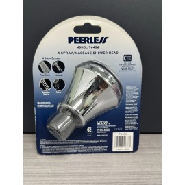 Peerless 4 Spray Massage Shower Head Pause Function Chrome Finish