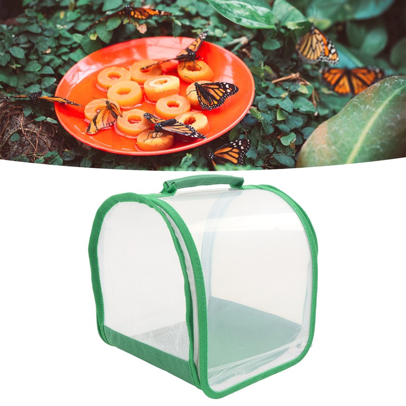 Insect Habitat Cage 360 Degree Full Transparent Portable Folding Insect