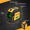 PREXISO 100Ft Laser Level Tripod Plumb Dot Green Point Laser