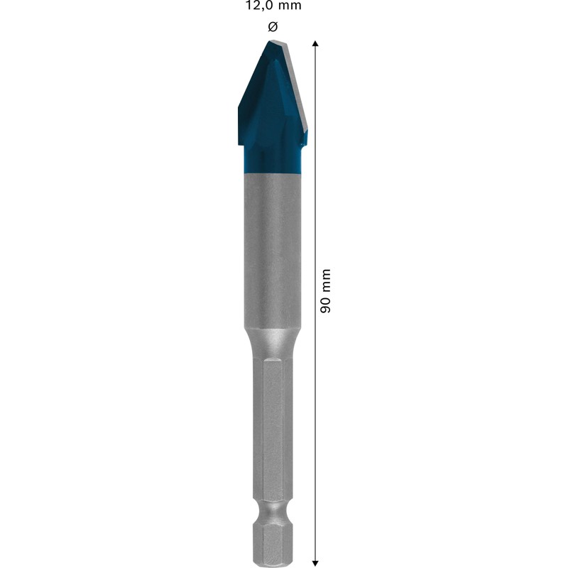 Bosch Professional 1 x Expert HEX-9 HardCeramic Drill Bit for