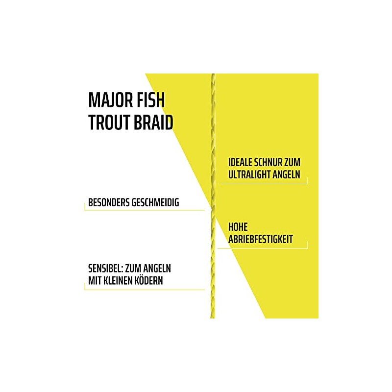 Major Fish Trout Braid 4-Way Braided Line Trout Ultralight 150