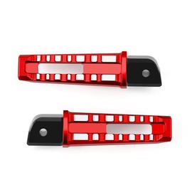 Motorcycle Footboards FootPegs 360° Roating Fit For Ninja 400 2018-2023 | 500 2024 | 650 2017-2023 | ZX6R ZX10R NINJA1000 SX Passenger Footboards Footrest Pedal NINJA Foot Pegs RD