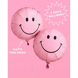 xo, Fetti xo, Fetti Pink Smile Balloons - 2 pc | Birthday Party Decorations, Bachelorette Baby Shower, Fun Photo Booth