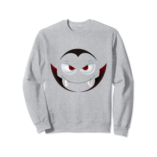 Cute Smile Dracula Vampire Face Disguise Costume Halloween Sweatshirt