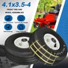 4.10/3.50-4 Tubeless Tire with 3/4" Bearing, 105-3471 Front Wheel and
