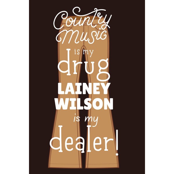 Lainey Wilson Notebook. 100 Lined Pages. Bell Bottom Country. Stocking