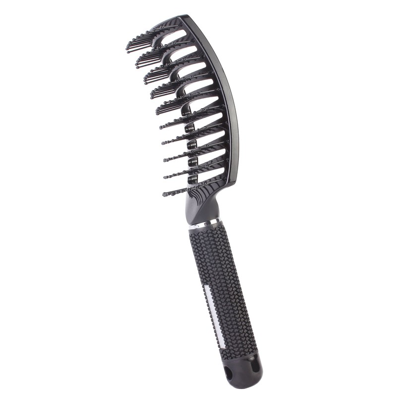 PERFEHAIR Curved Vented Styling Hair Brush, Detangling Thick Hair Massage