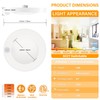 JULLISON 4 Inch Field Selectable 5CCT LED Motion Sensor Ceiling