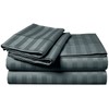 MOONLIGHT20015 Single Duvet Cover Set Reversible Stripes Satin Bedding Set