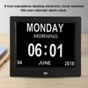 XCLT-808 8 Inch Desktop Electronic Clock Calendar Alarm Digital Photo
