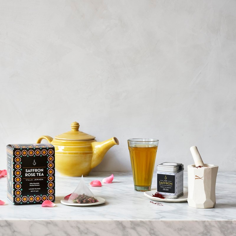 Villa Jerada, Saffron Rose Green Tea - 150g (12 Silken