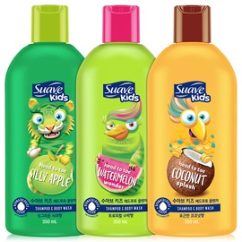 Suave Kids Head to Toe All-in-One Cleanser 350ml 2pcs Paraben-free, fresh fruity scent / 수아브 키즈 헤드투토 올인원 클렌저 350ml 2개 파라벤 프리 상큼한 과일향
