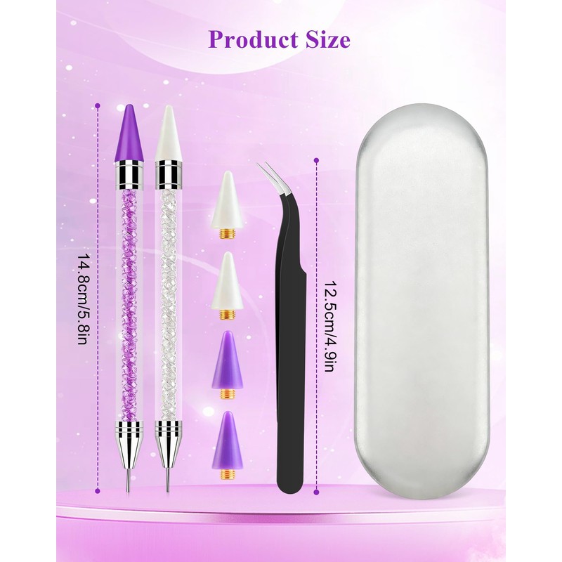 Rhinestone Picker Tool, Wax Pencil for Rhinestones Tool, Dual-ended DIY