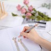 4 Pcs Big Diamond Pens Large Crystal Pens Metal Ballpoint