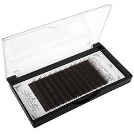 Scala Thickness 0.10mm C Curl Light Brown/Dark Brown/Black-Brown False lashes Individual Eyelash Extension Natural False Eyelashes (11mm, Black Brown)