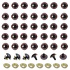100Pcs Plastic Safety Eyes Craft Eyes with Washer for DIY