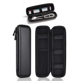 DHWEKU Pencil Case Black EVA Pen Case Pencil Case Small Pencil Case Pencil Case for Compass Executive Fountain Pen Stylus Case Black