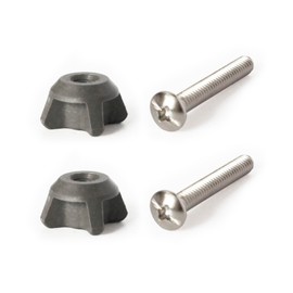 2 Pack Toilet Seat Screws Compatible with Kohler Toilet Seats Replacement Parts Non-Slip Rust-Resistant Bolts Top Mount Toilet Seat Hinges