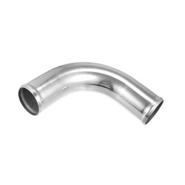 ACROPIX OD 2.5" 63mm Leg Length 4" 100mm Aluminum Alloy Tube Intercooler Pipe 90 Degree Bend Elbow Air Intake Tube Silver Tone for Car Car Parts