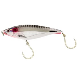 Nomad Design Madscad 78 Suspending - Ideal for Snook, Striped Bass - BKK Diablo 5X Singles #1 Hooks, 3 Inch - 1/3 oz, Bleeding Mullet
