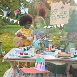 Meri Meri Outdoor Adventures Backpack Party Bags (Pack of 8), Party Favor Bags, Mini Backpack Straps, Reusable