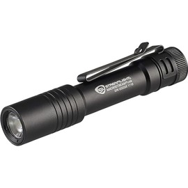 Streamlight 66320 MacroStream USB 500-Lumen Rechargeable Compact Flashlight with Wrist Lanyard, Hat Clip and USB Cord, Black